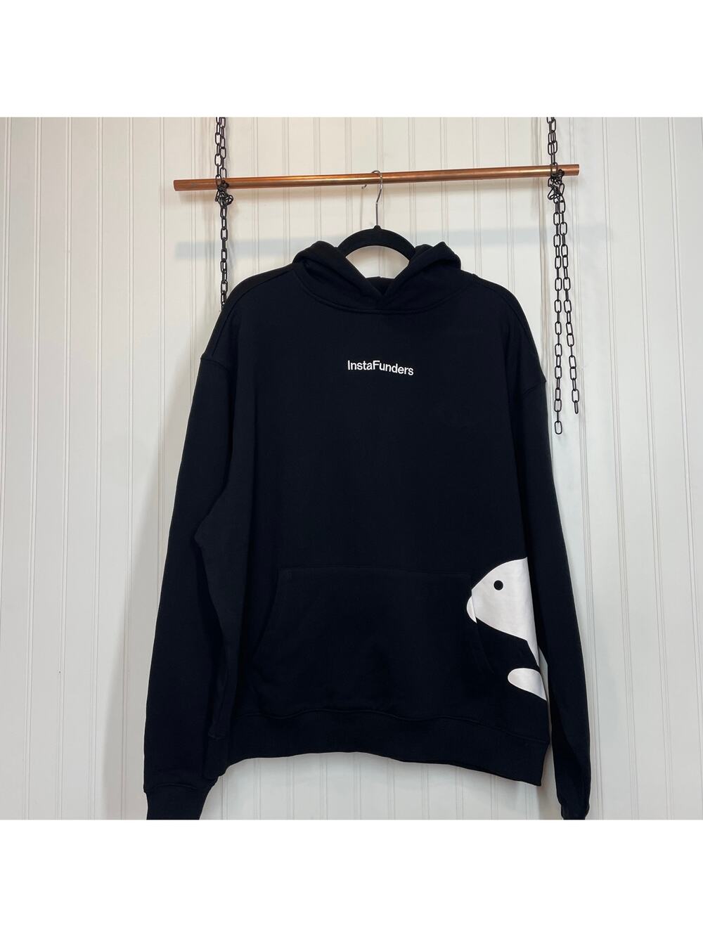 NWT Deuce Men’s Black Rabbit Pullover Hoodie Size XL